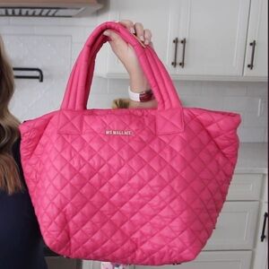 MZ Wallace Small Metro Tote Deluxe ZINNEA pink
